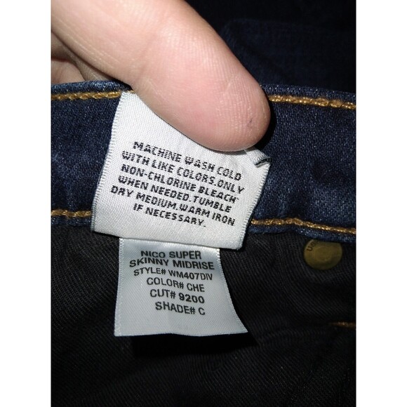 Hudson Nico Midrise Super Skinny Jeans Womens 27 - Picture 10 of 10